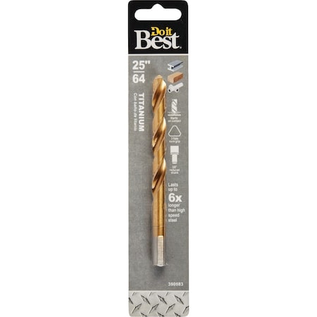 All-Source 25/64 In. Titanium Drill Bit 220471DB